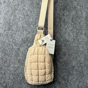 Urban Fit Urban Expressions Cream Karo Quilted Sling Bag